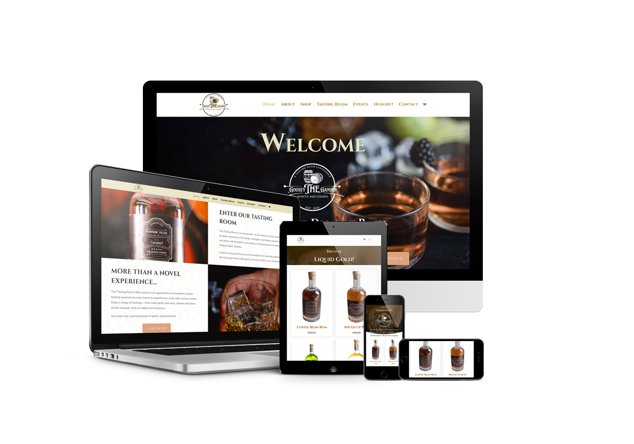 Goosey the Gander shop and bookings website design