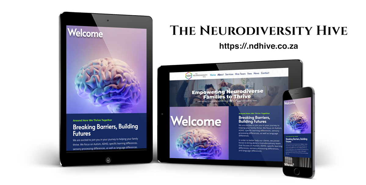 The Neurodiversity Hive website design