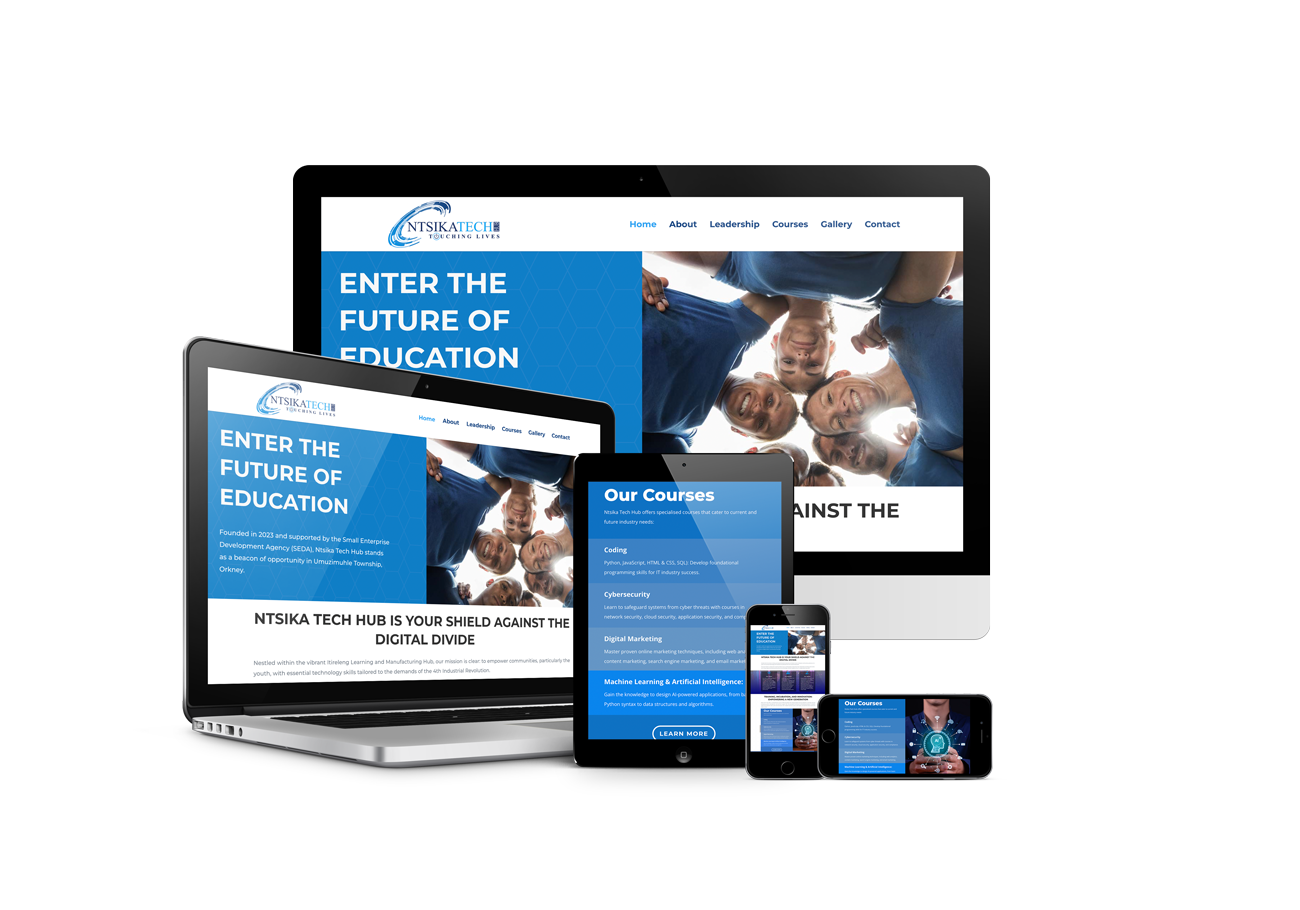 Ntsika Tech Hub website design