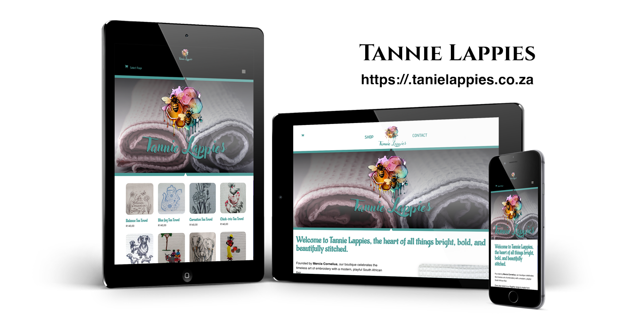 Tannie Lappies embroidery shop website design
